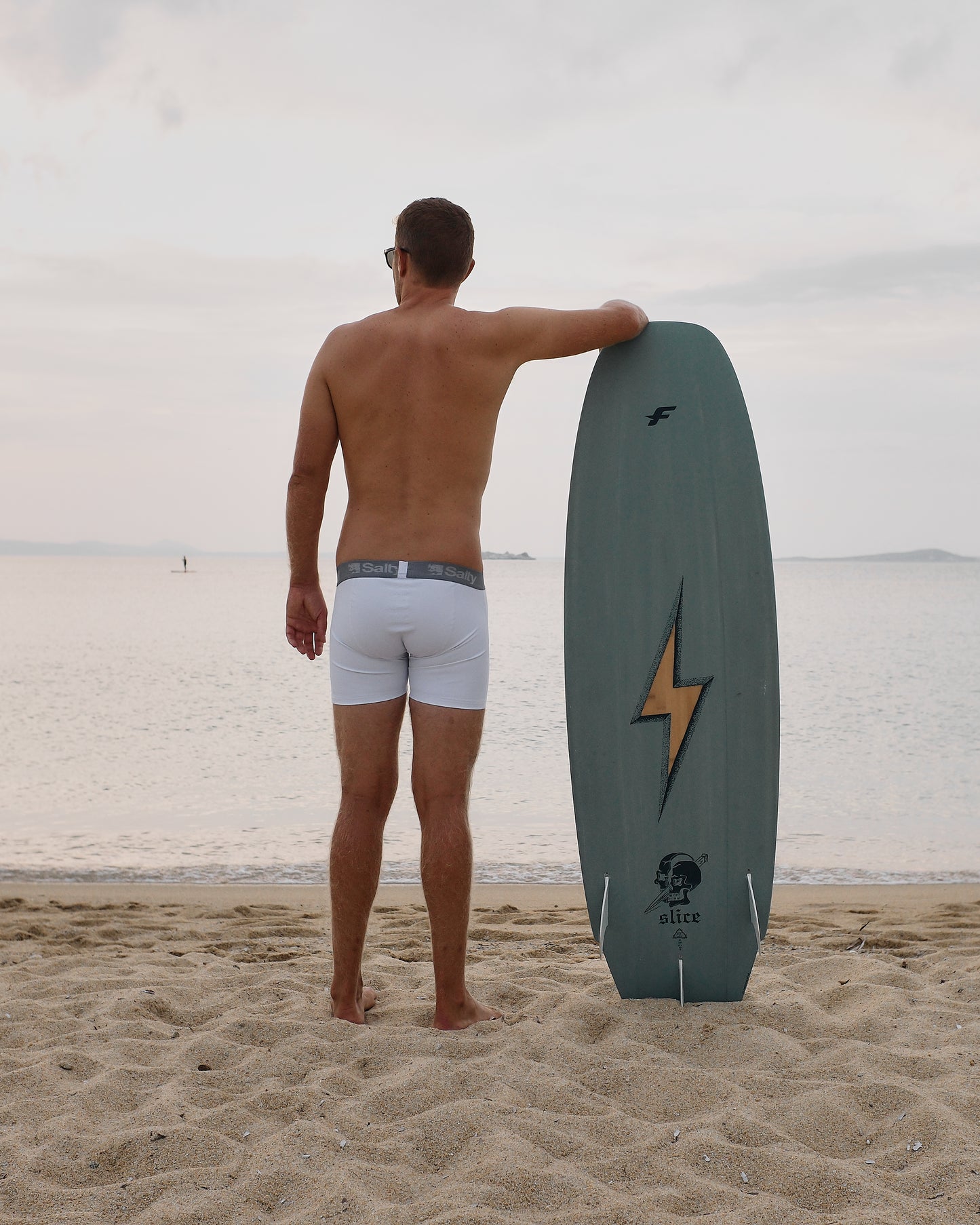 Salty Swimming Shorts White/Grey