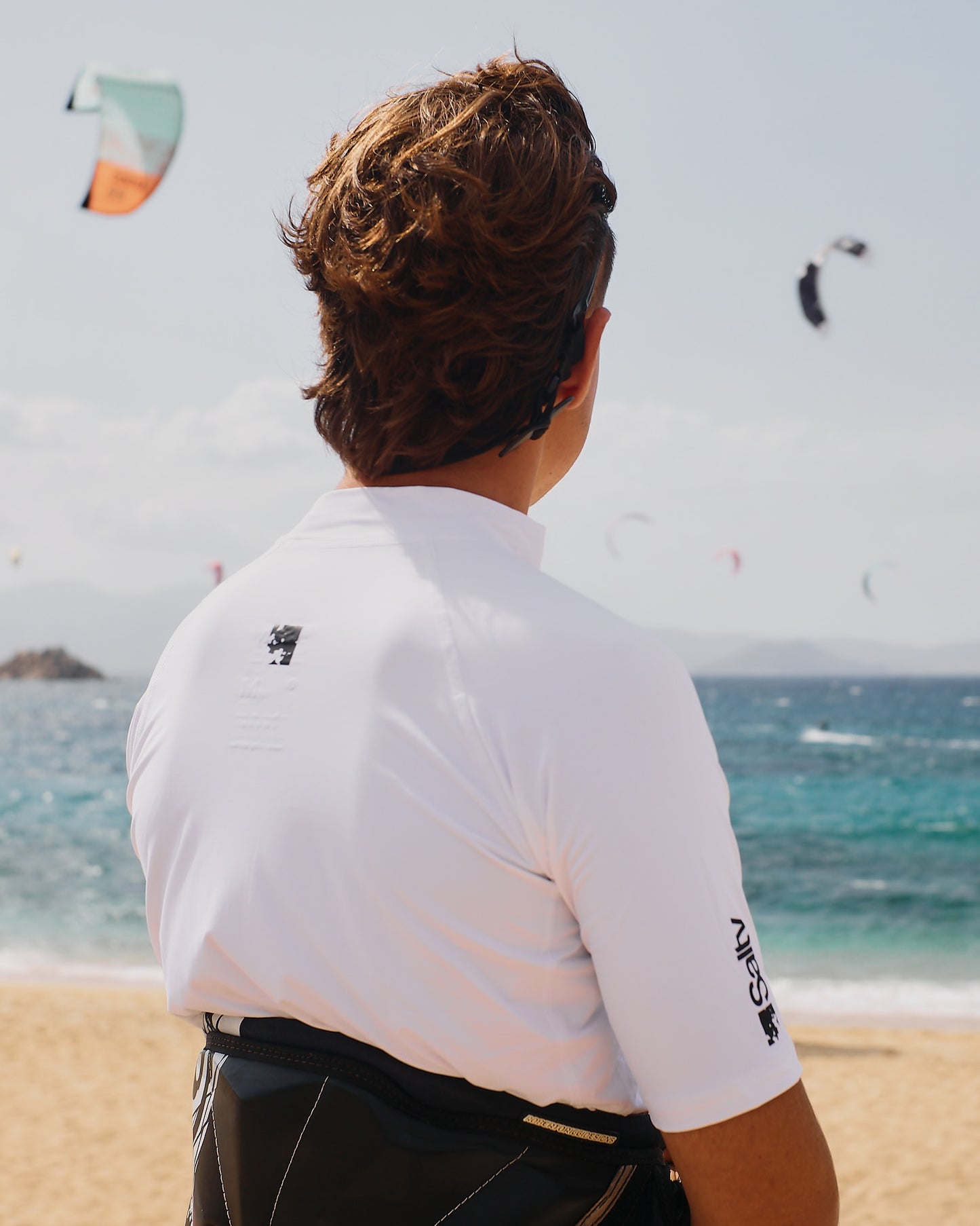 Rashguard Salty Man Short White