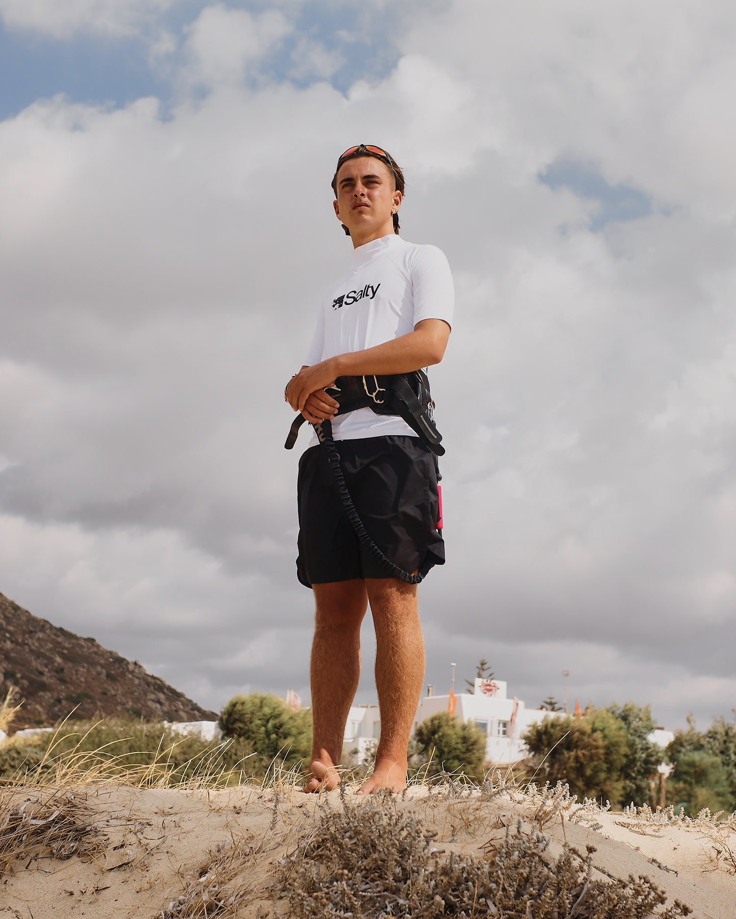 Rashguard Salty Man Short White
