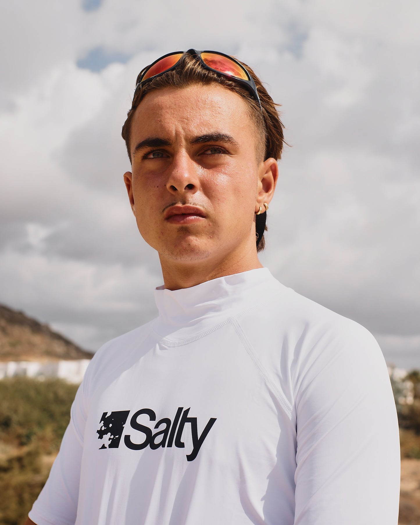 Rashguard Salty Man Short White