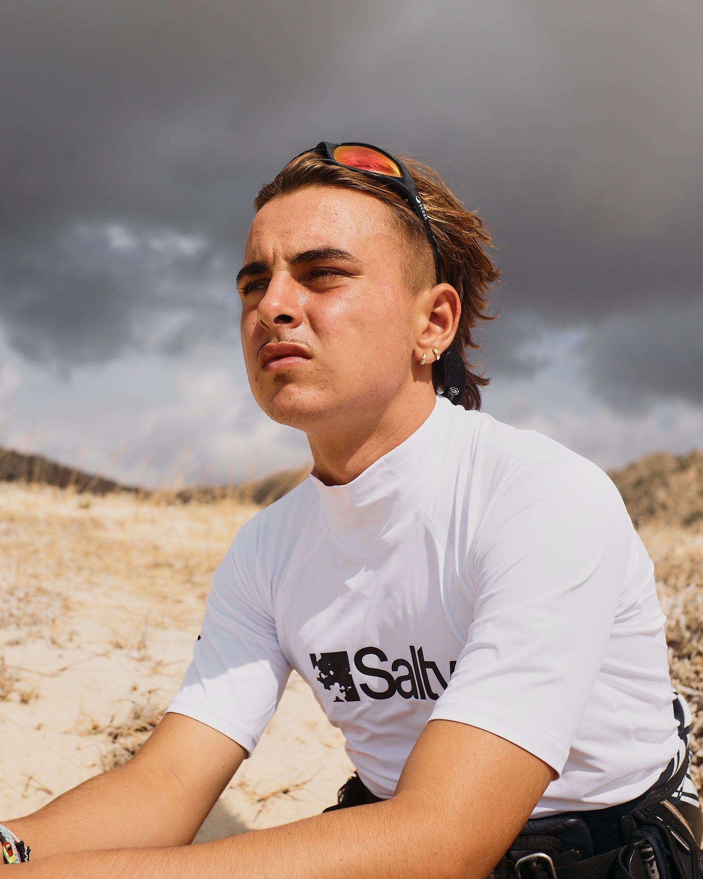 Rashguard Salty Man Short White
