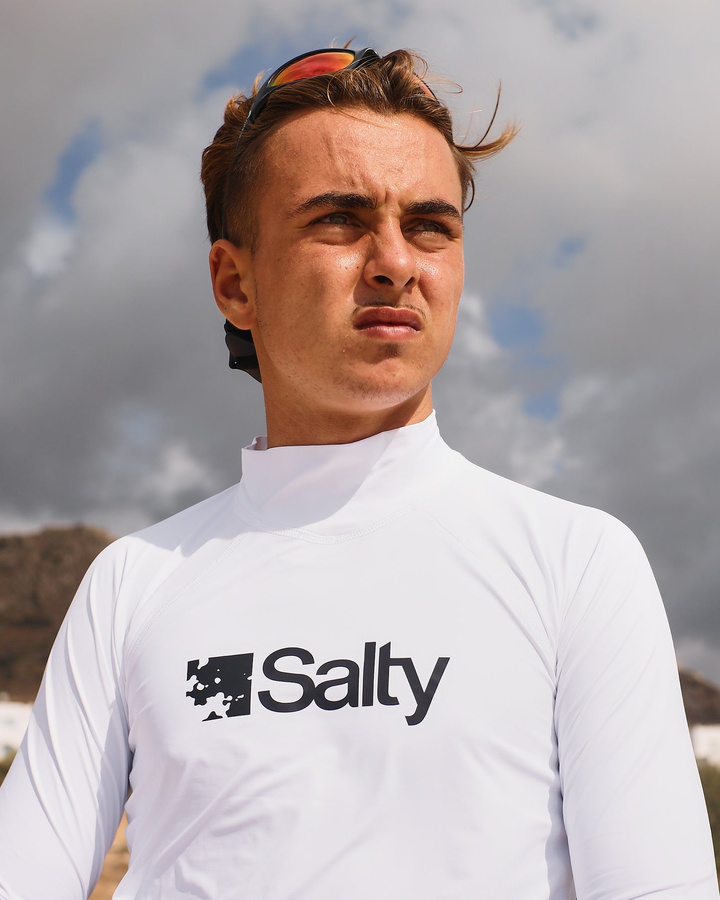 Rashguard Salty Man Long White