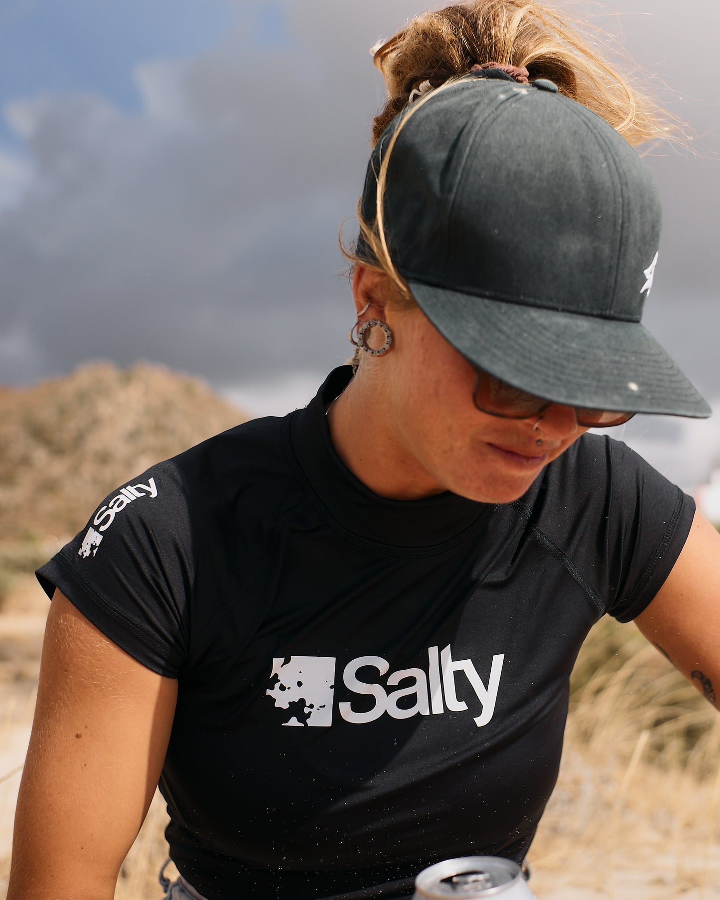 Rashguard Salty Woman Short Black