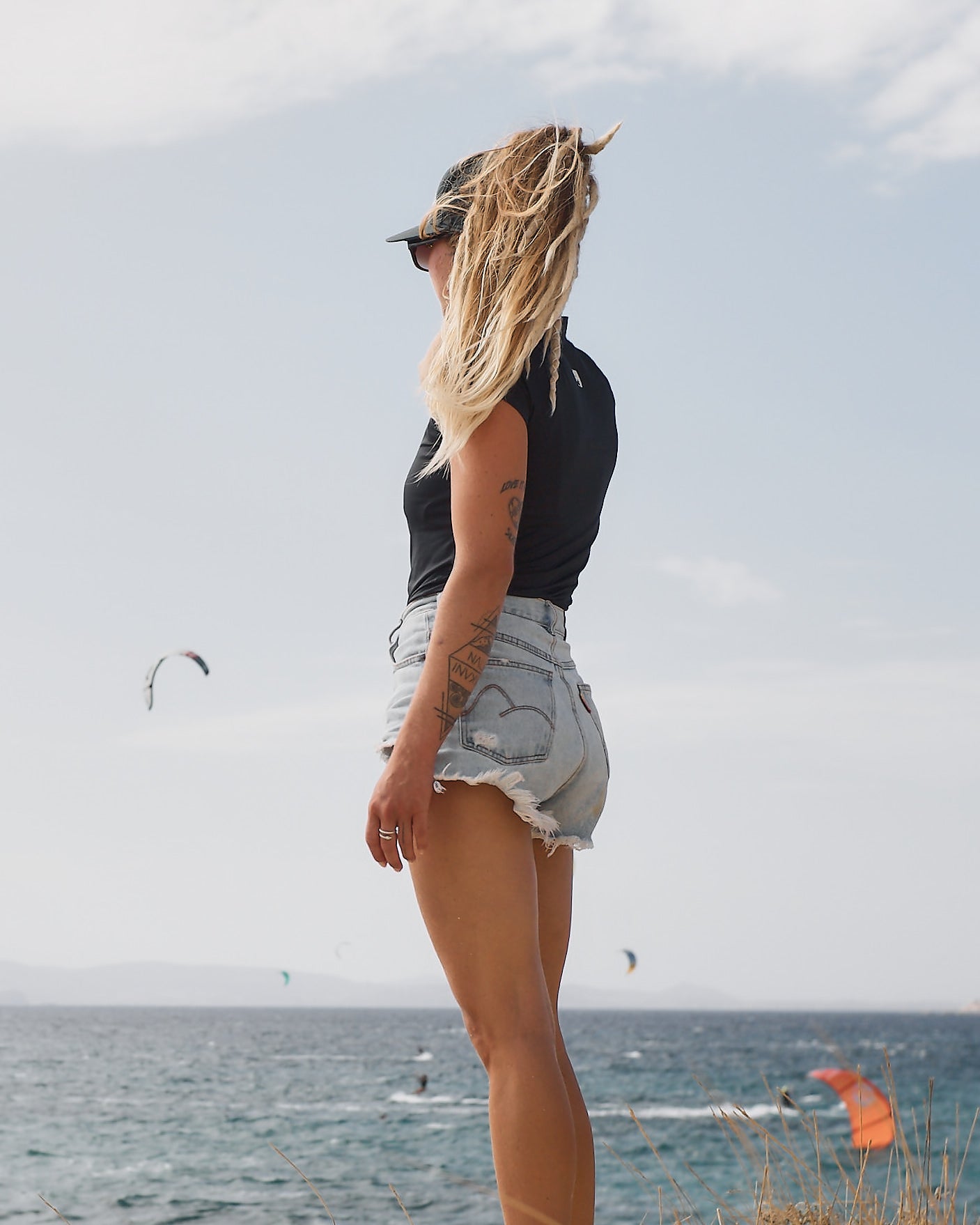 Rashguard Salty Woman Short Black