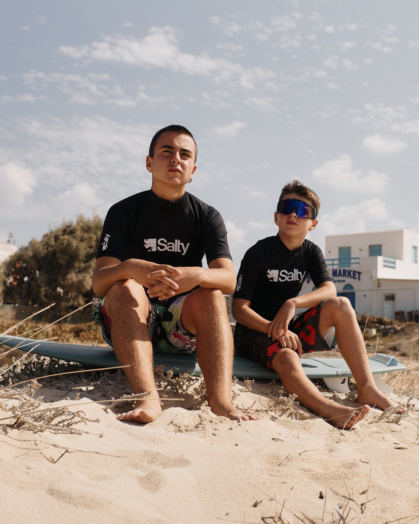 Rashguard Salty Kids Short Black
