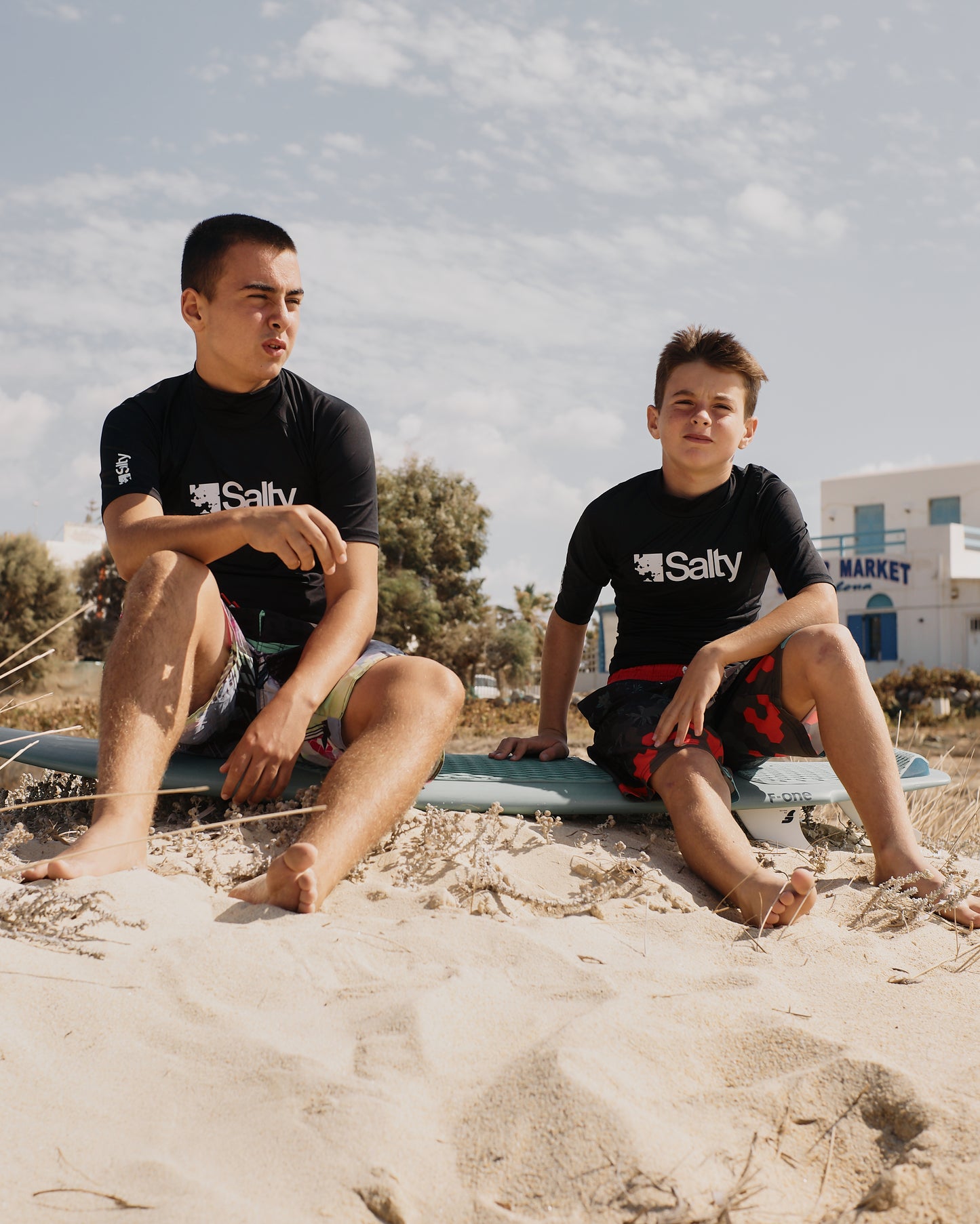 Rashguard Salty MAN SHORT BLACK