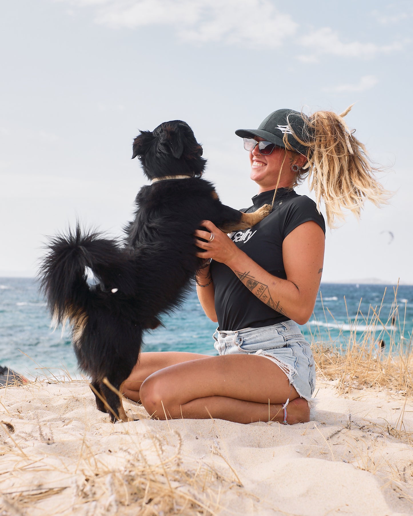Rashguard Salty Woman Short Black