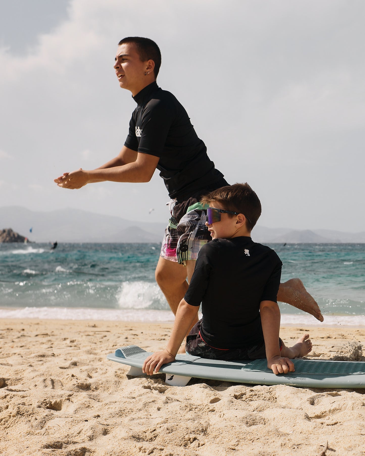 Rashguard Salty MAN SHORT BLACK