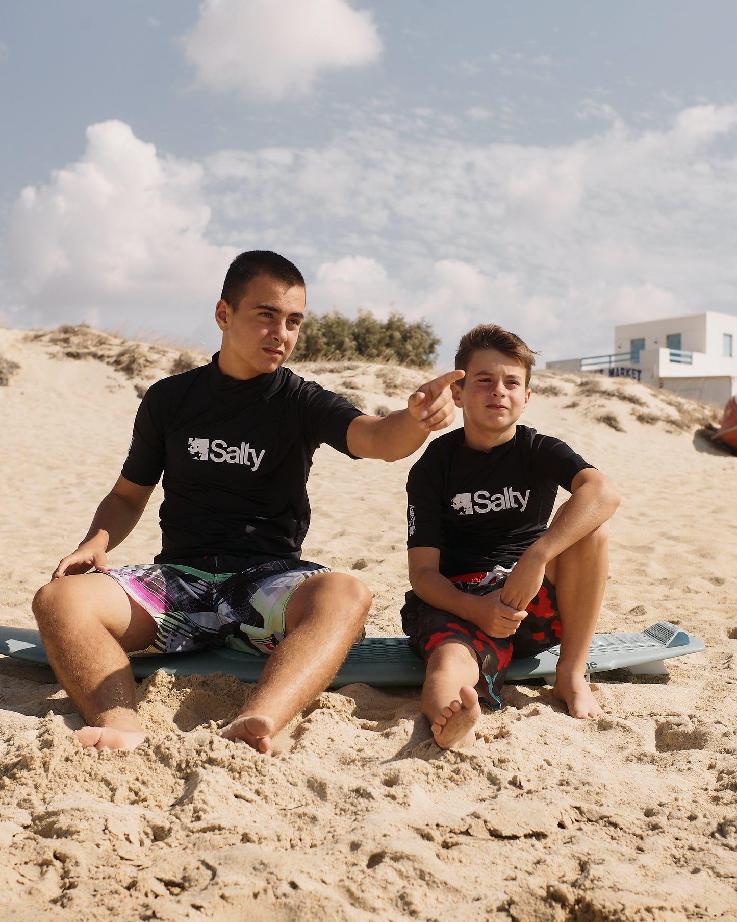Rashguard Salty MAN SHORT BLACK