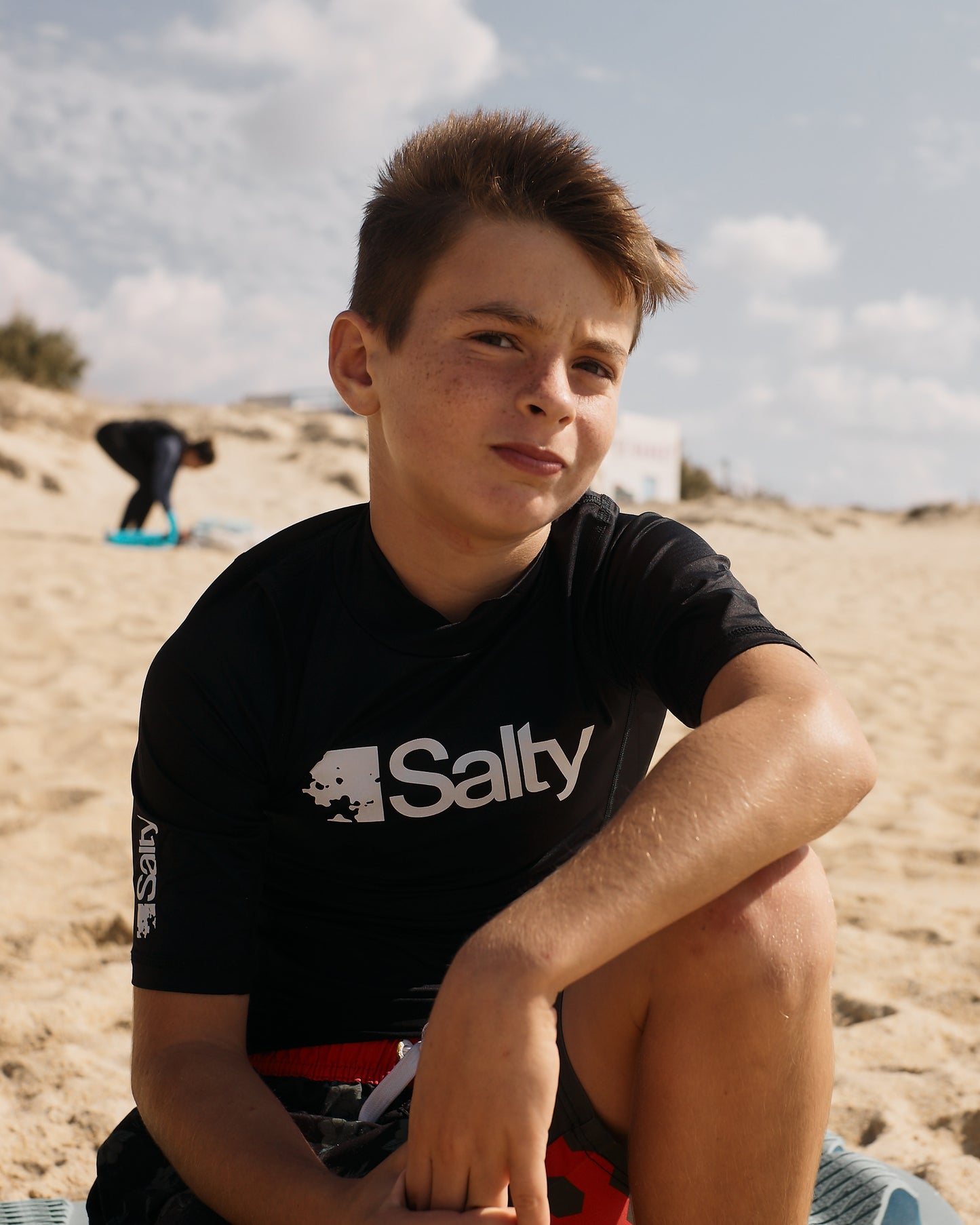 Rashguard Salty Kids Short Black