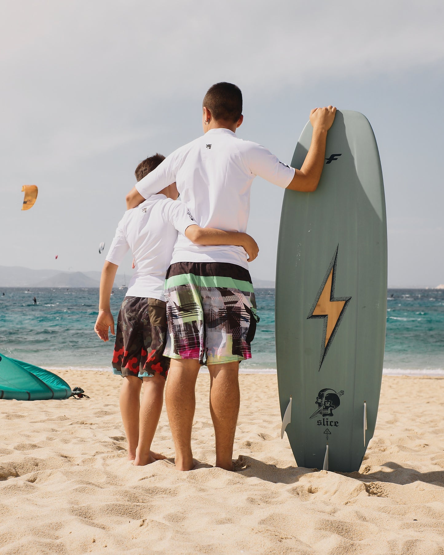 Rashguard Salty Kids Short White