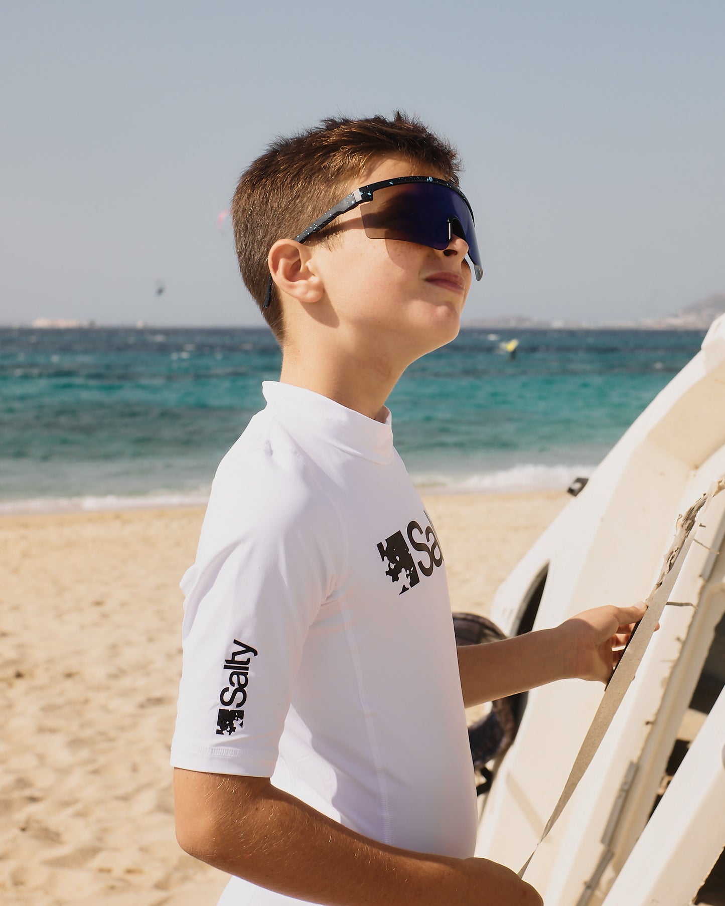 Rashguard Salty Kids Short White