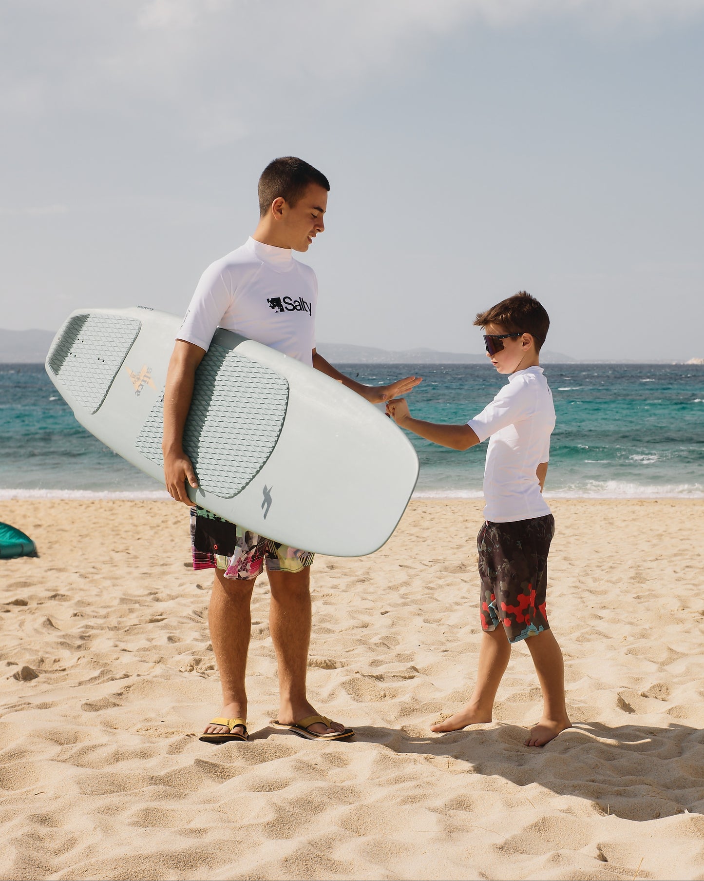 Rashguard Salty Kids Short White