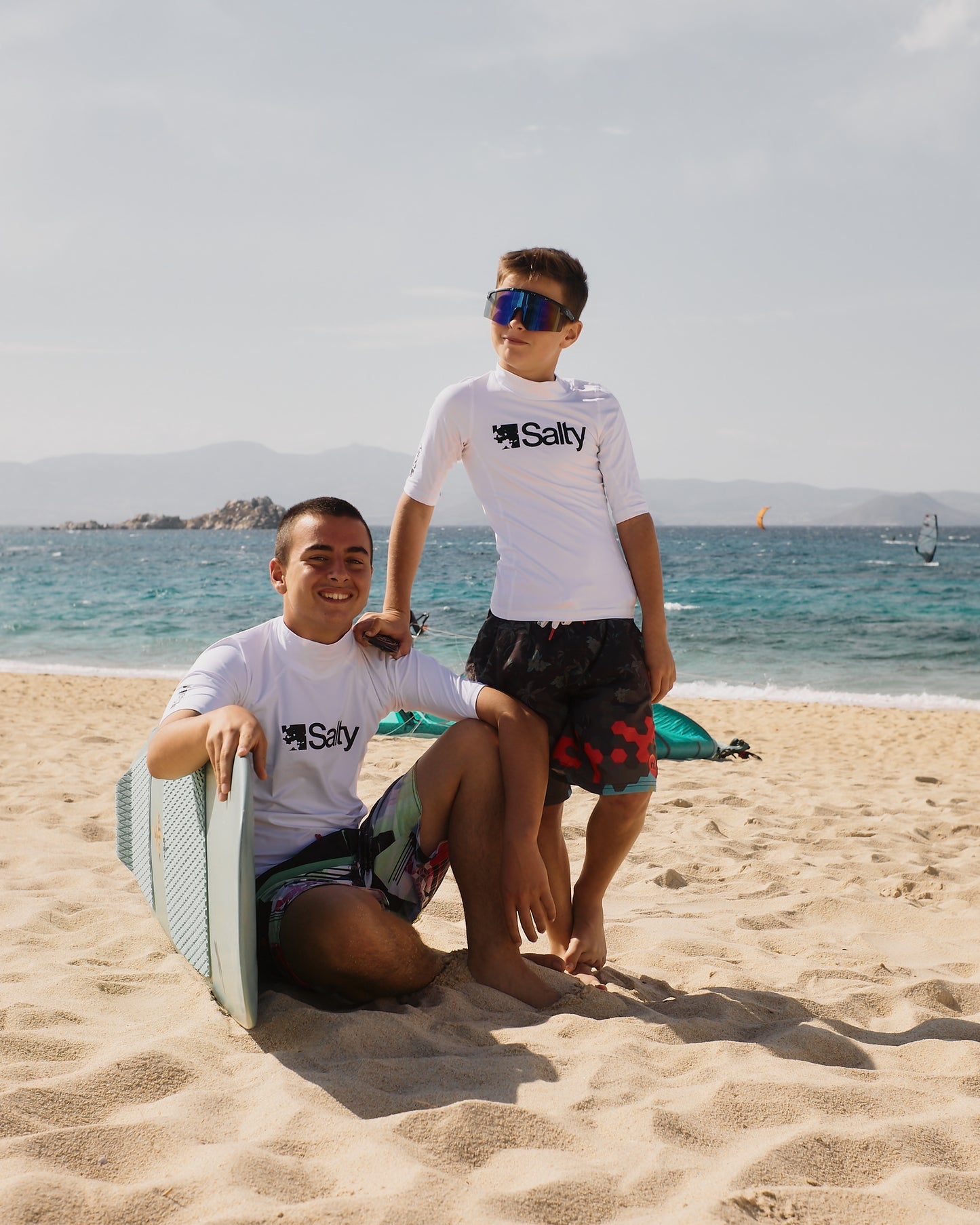 Rashguard Salty Kids Short White
