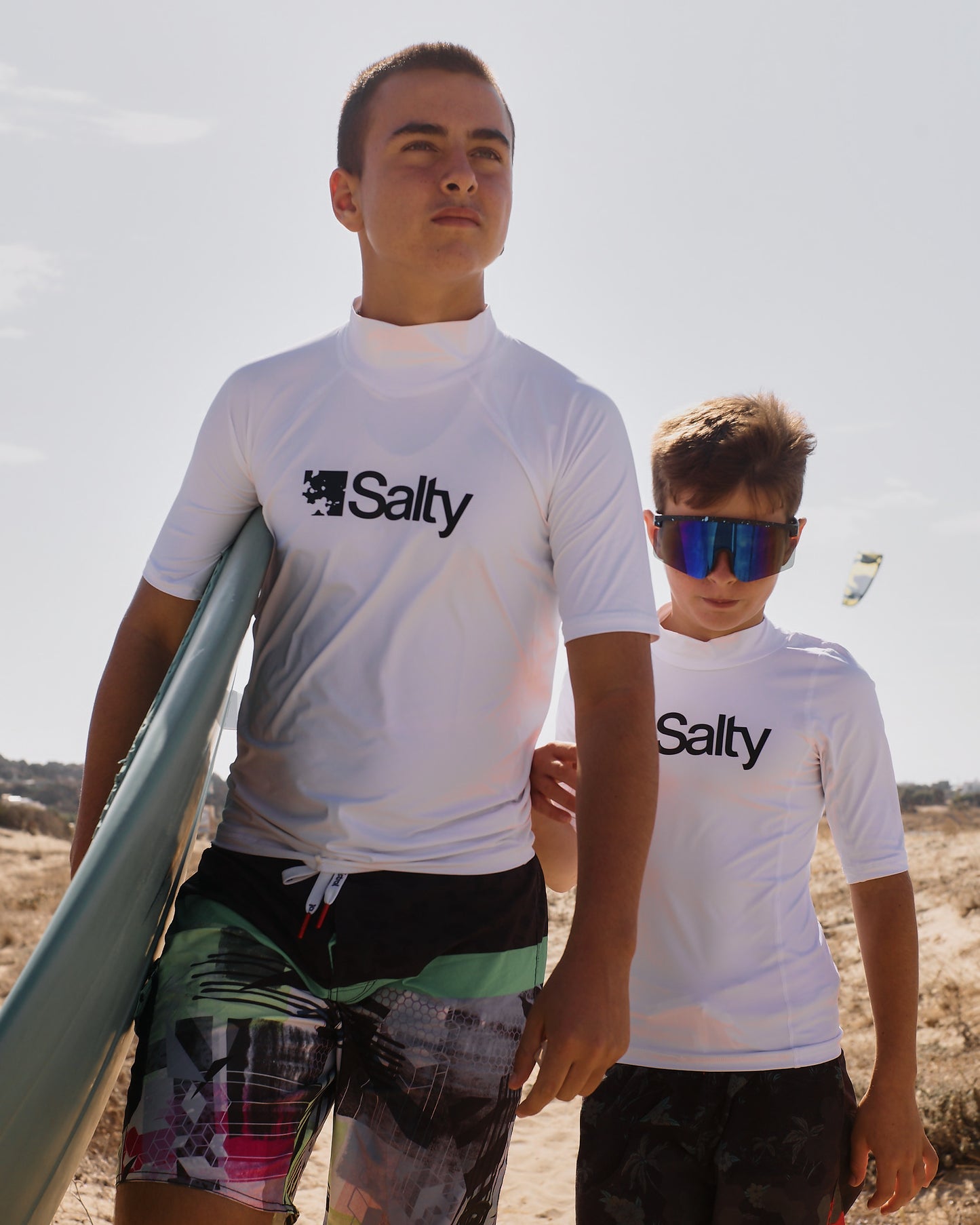 Rashguard Salty Kids Short White