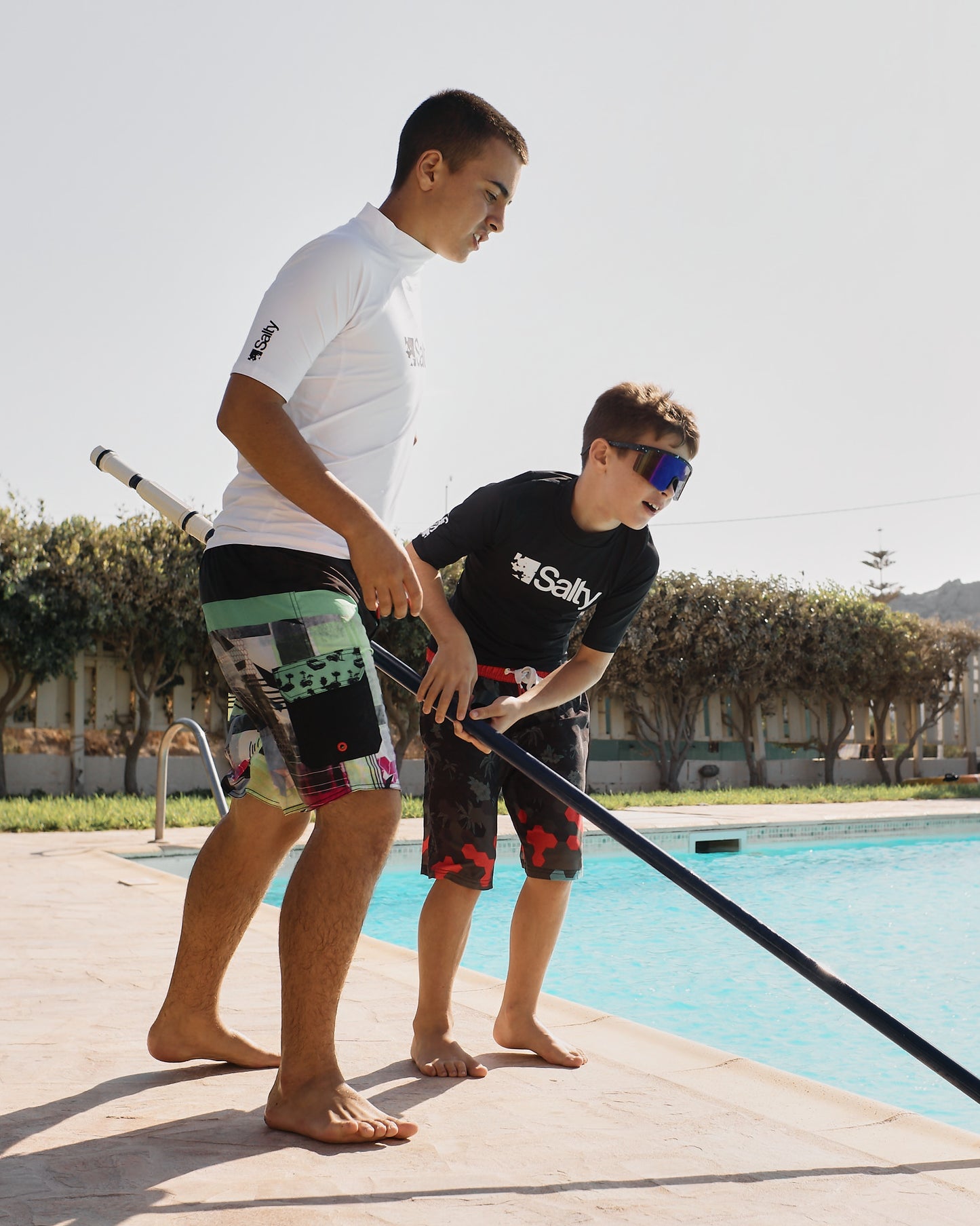Rashguard Salty Kids Short White