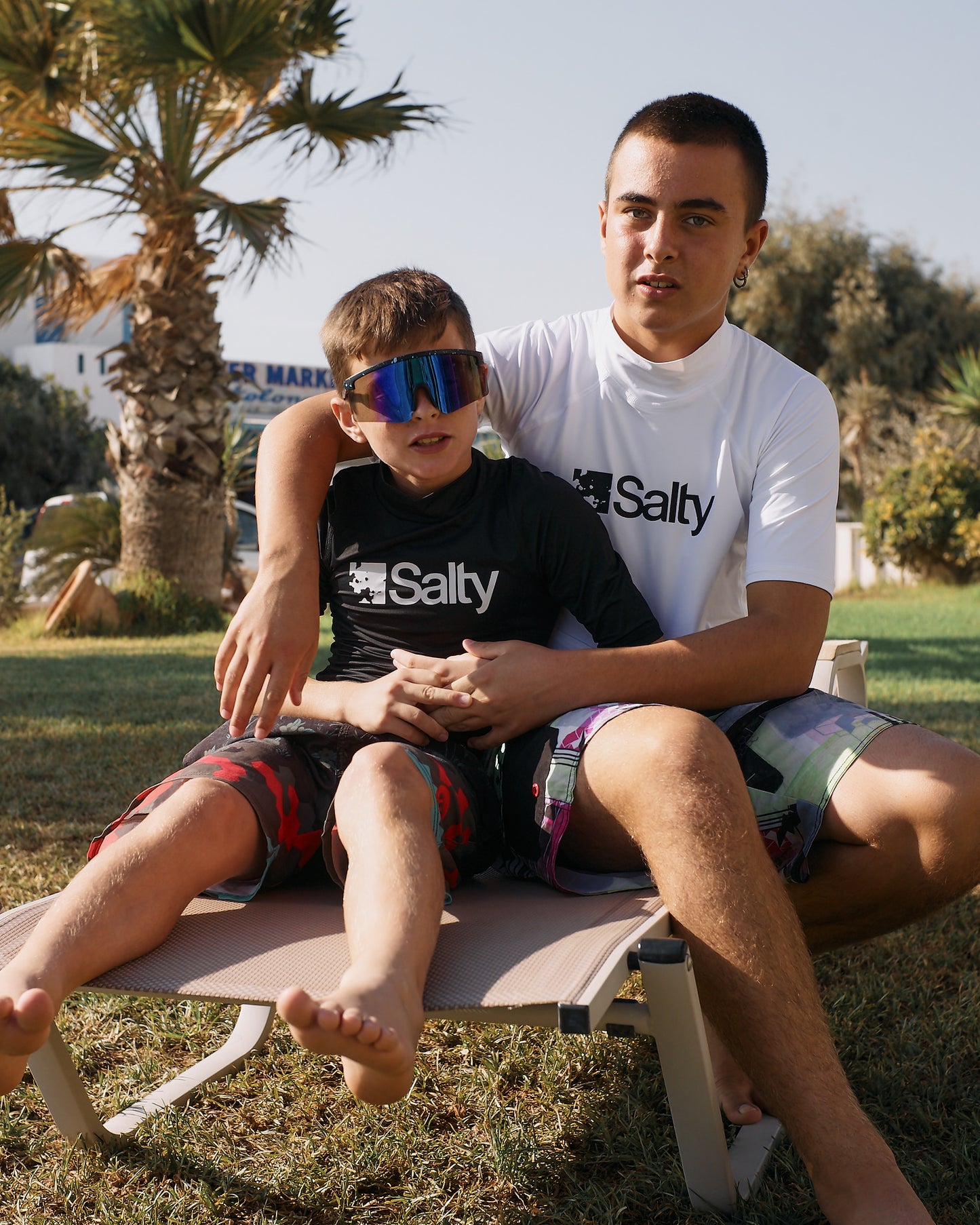 Rashguard Salty Kids Short White