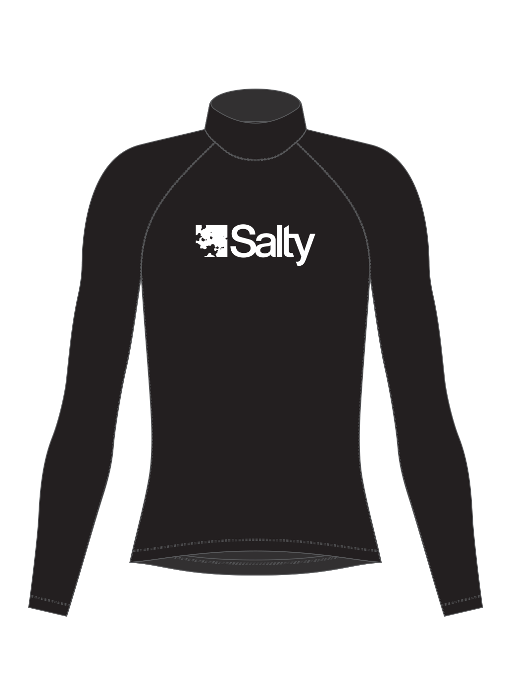 Rashguard Salty Woman Long Black