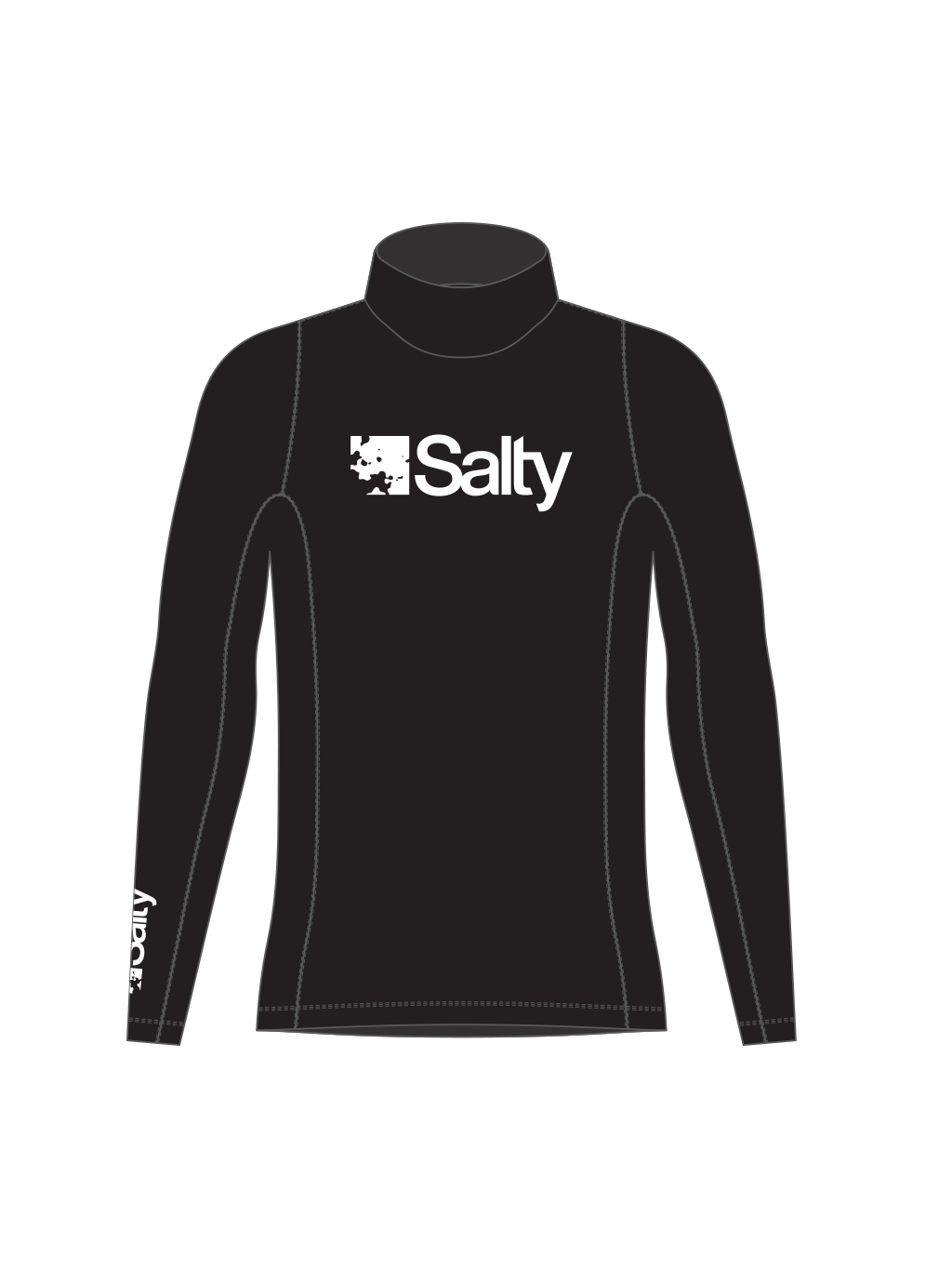 Rashguard Salty Kids Long Black