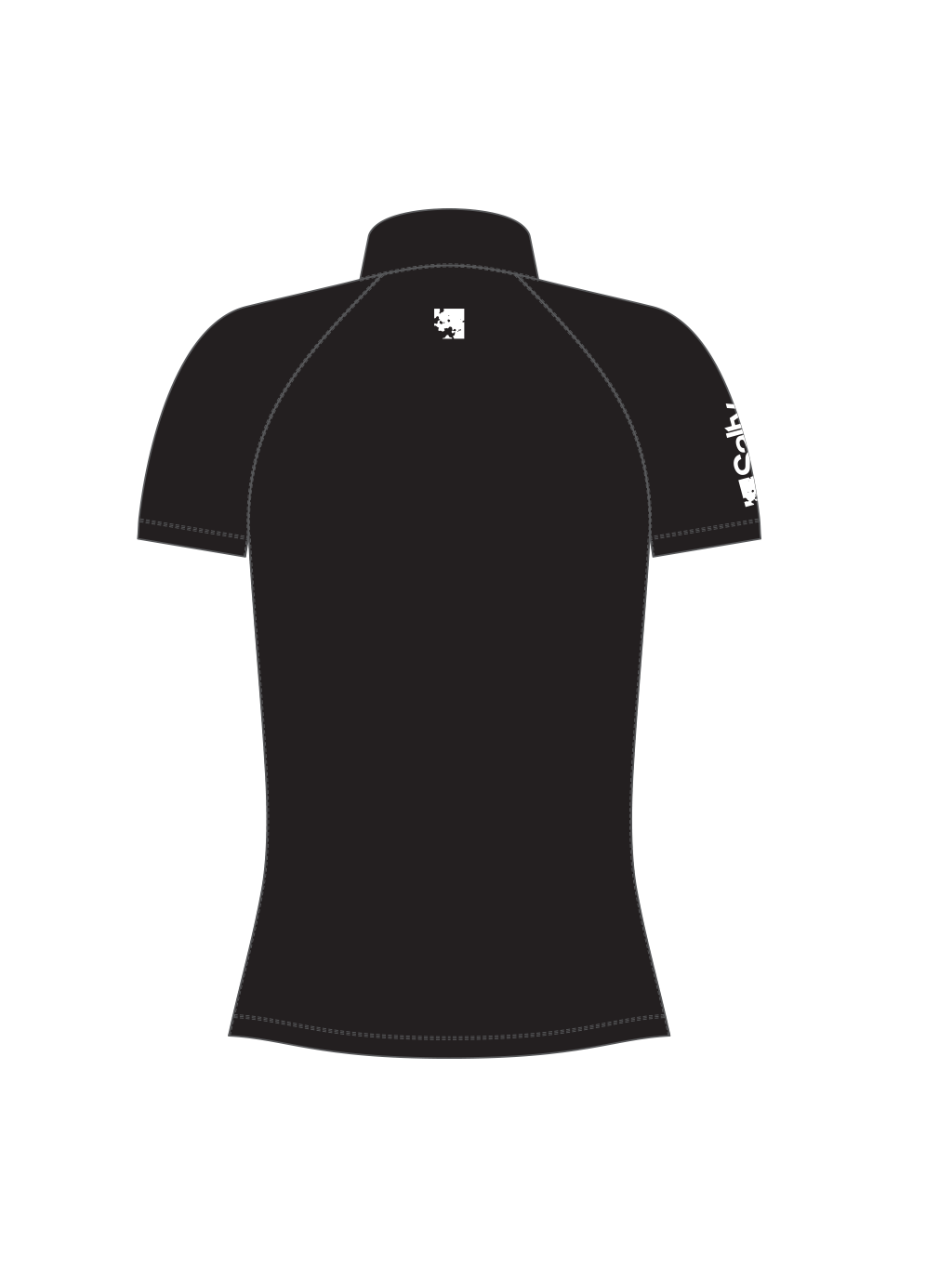 Rashguard Salty Woman Short Black
