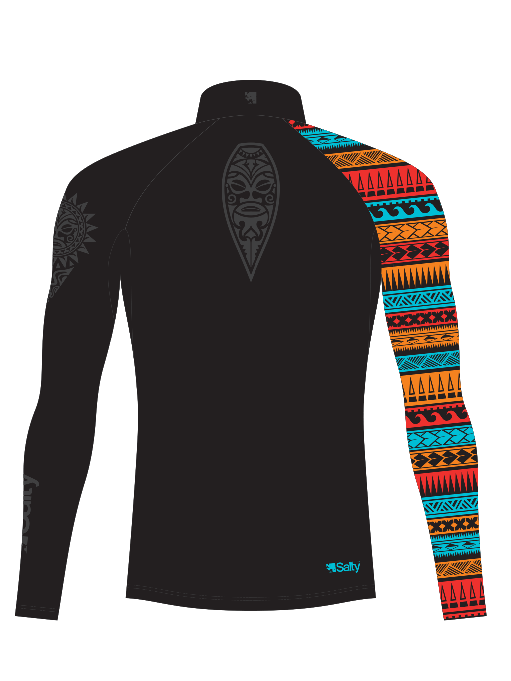 Rashguard Abstract_red ornament