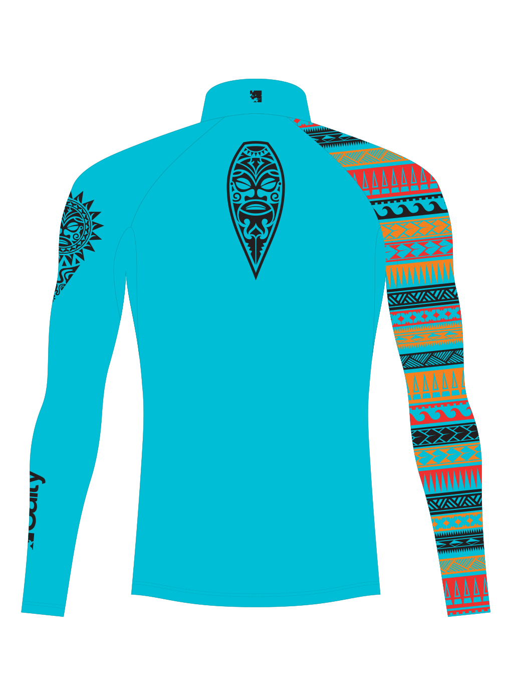 Rashguard Abstract_ornament blue