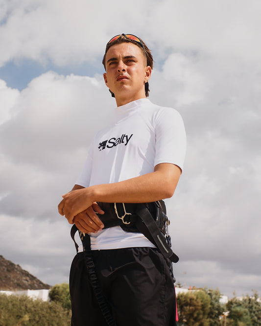 Rashguard Salty Man Short White