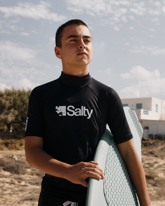Rashguard Salty MAN SHORT BLACK