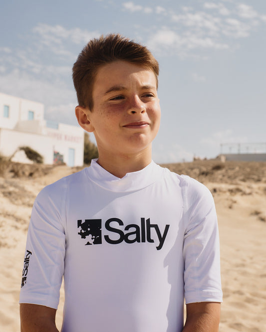 Rashguard Salty Kids Short White