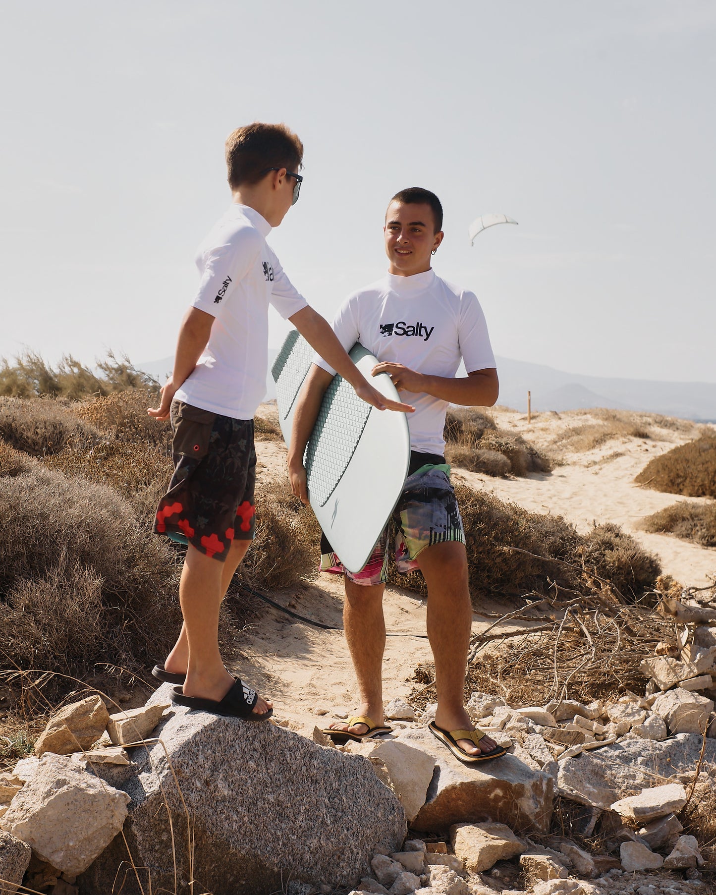 Rashguard Salty Kids Short White