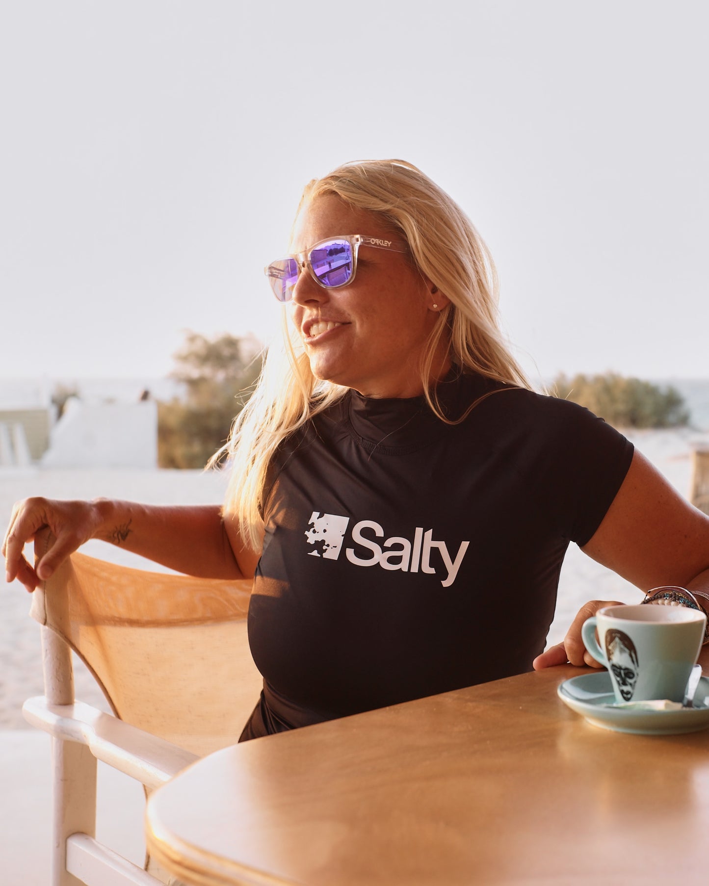 Rashguard Salty Woman Short Black