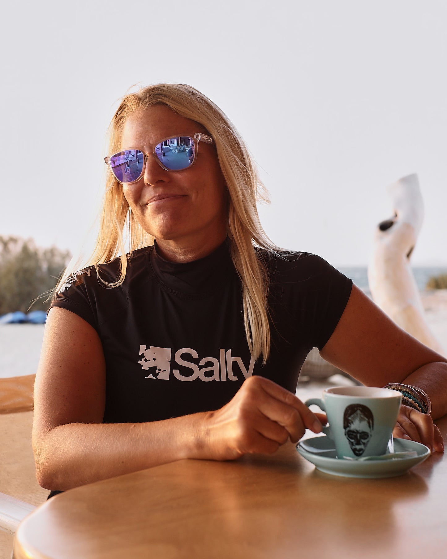Rashguard Salty Woman Short Black