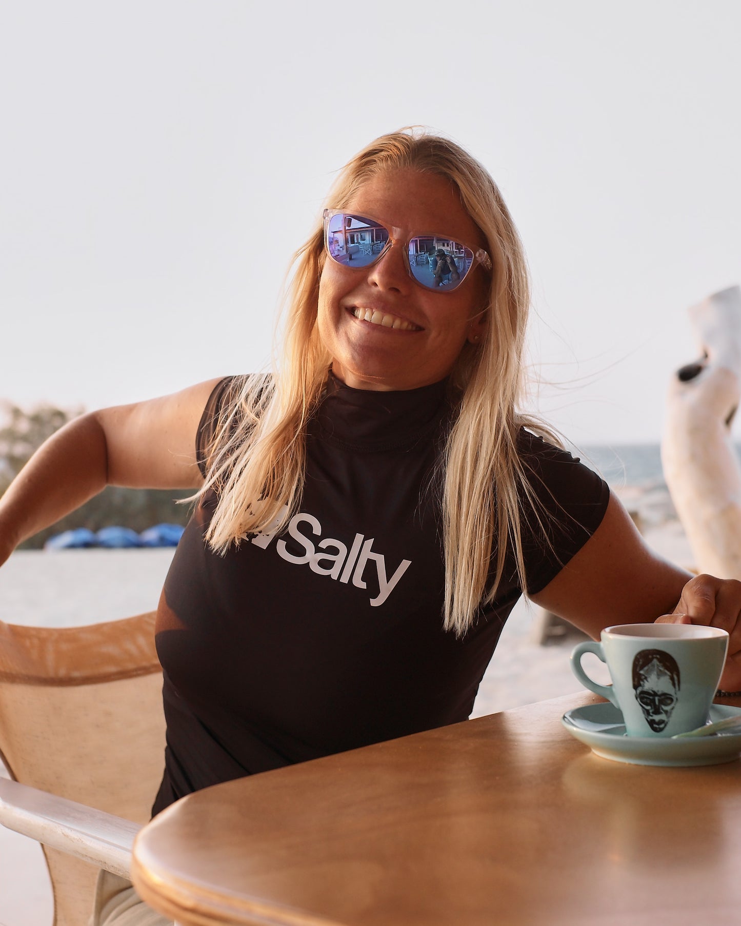Rashguard Salty Woman Short Black