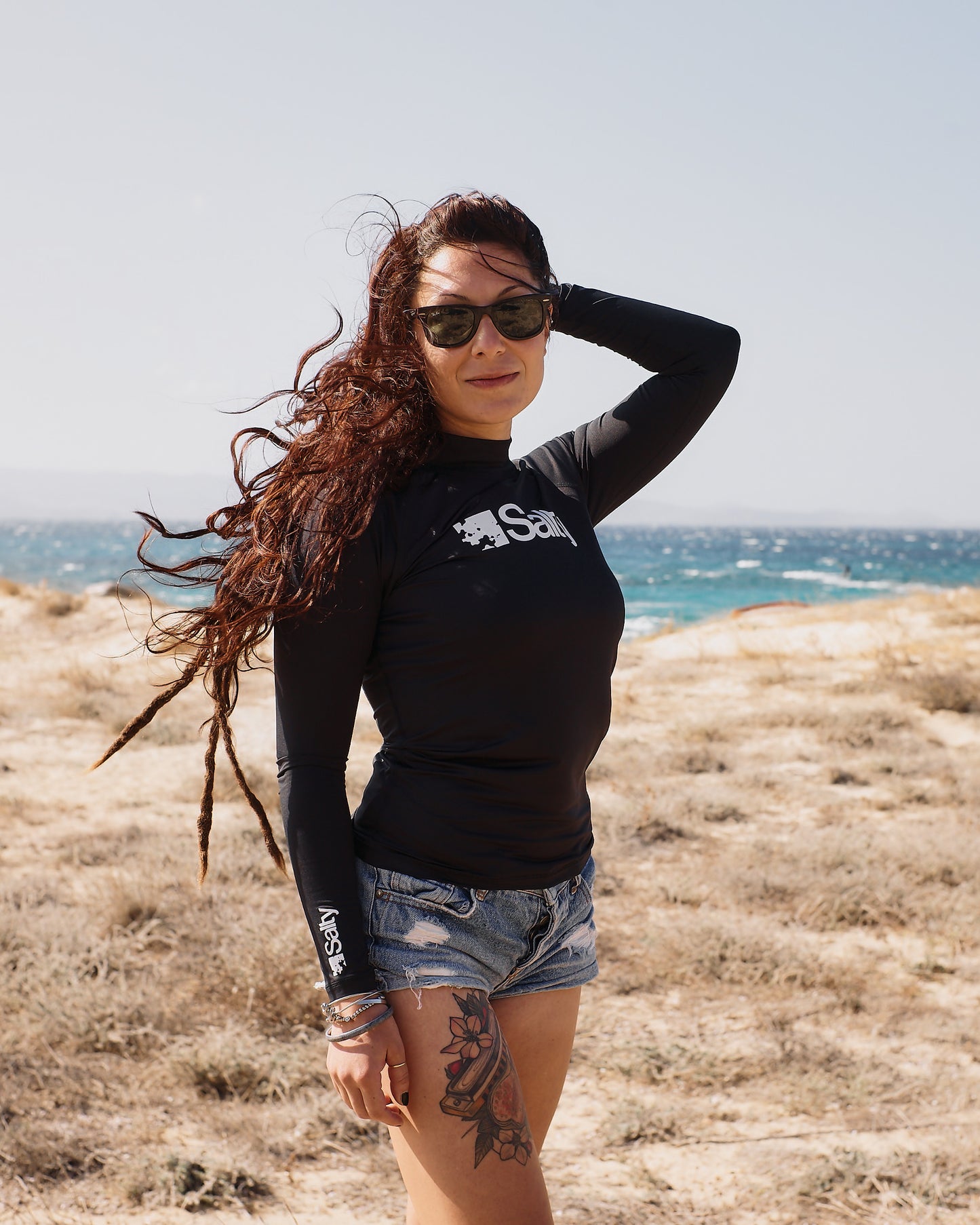 Rashguard Salty Woman Long Black