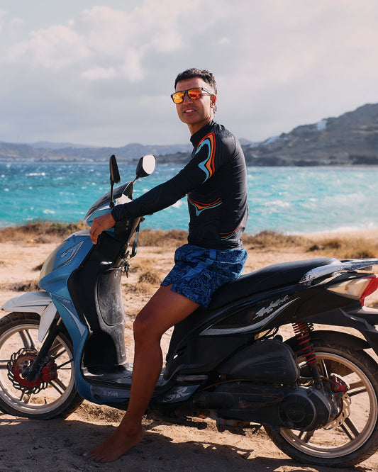 Rashguard Abstract_black wave