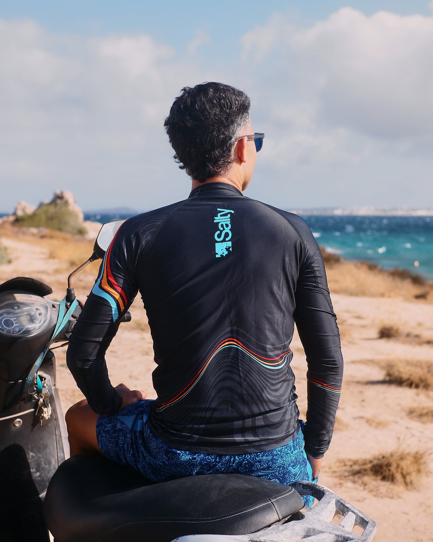 Rashguard Abstract_black wave