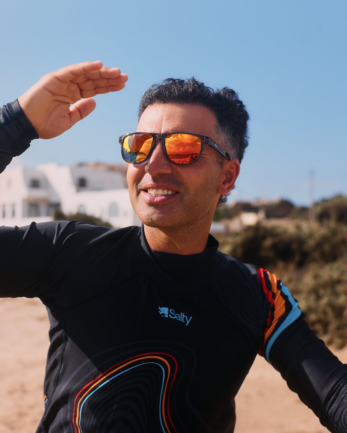 Rashguard Abstract_black wave
