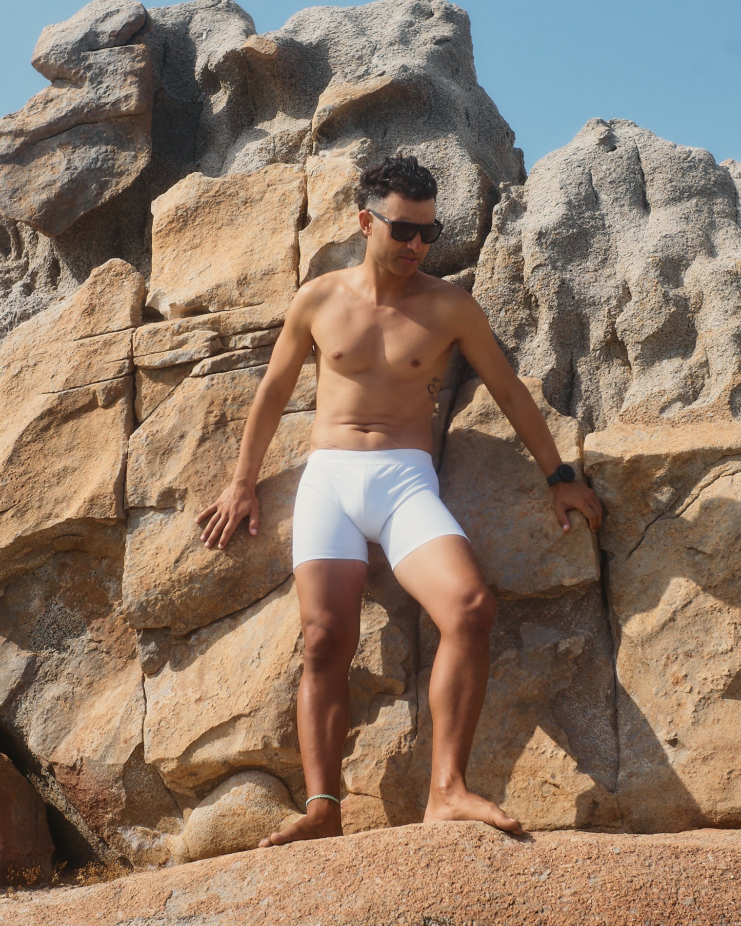 Salty Swimming Shorts White