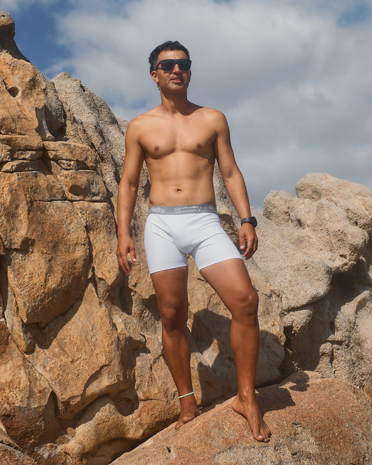 Salty Swimming Shorts White/Grey