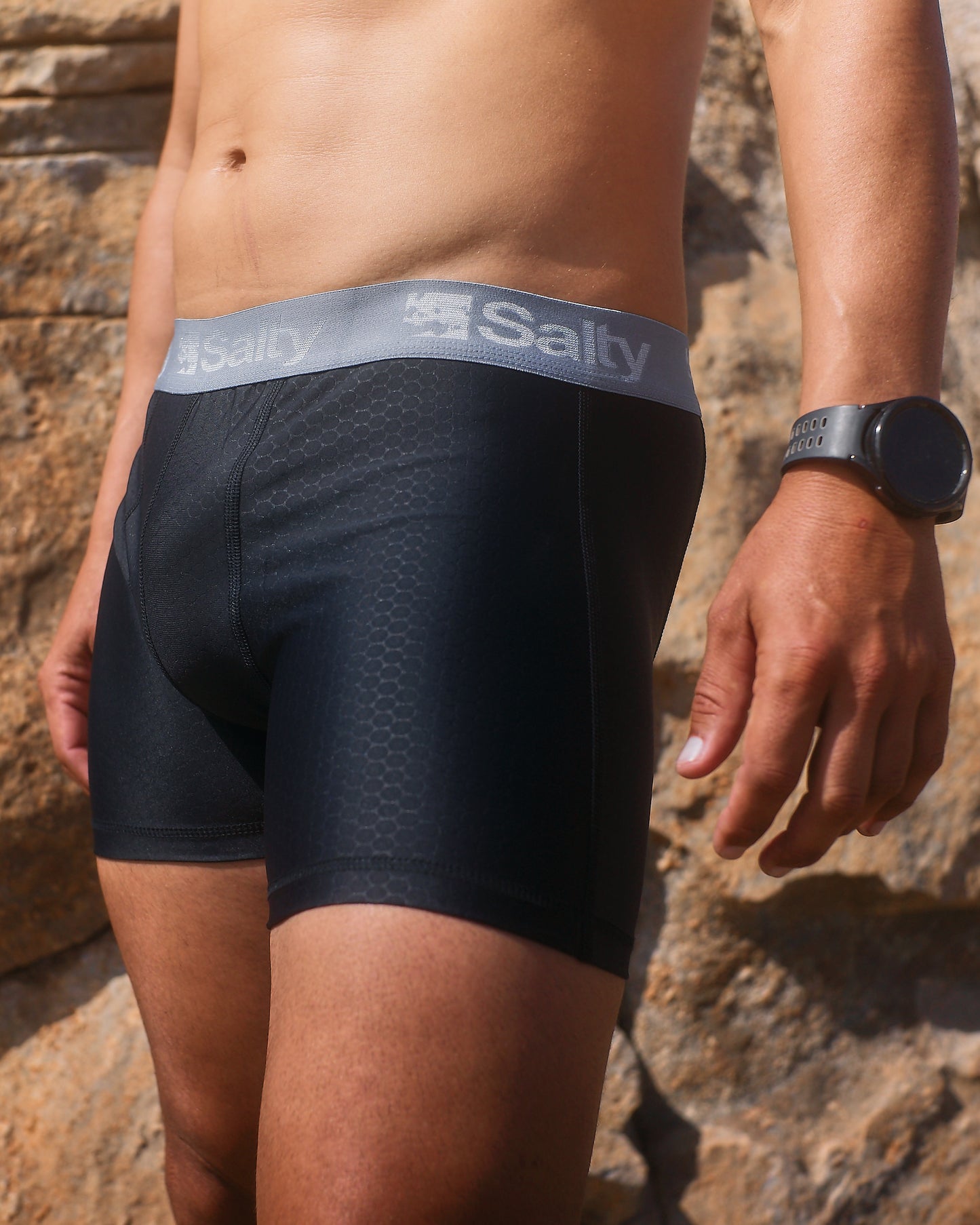 Salty Swimming Shorts Black/Grey