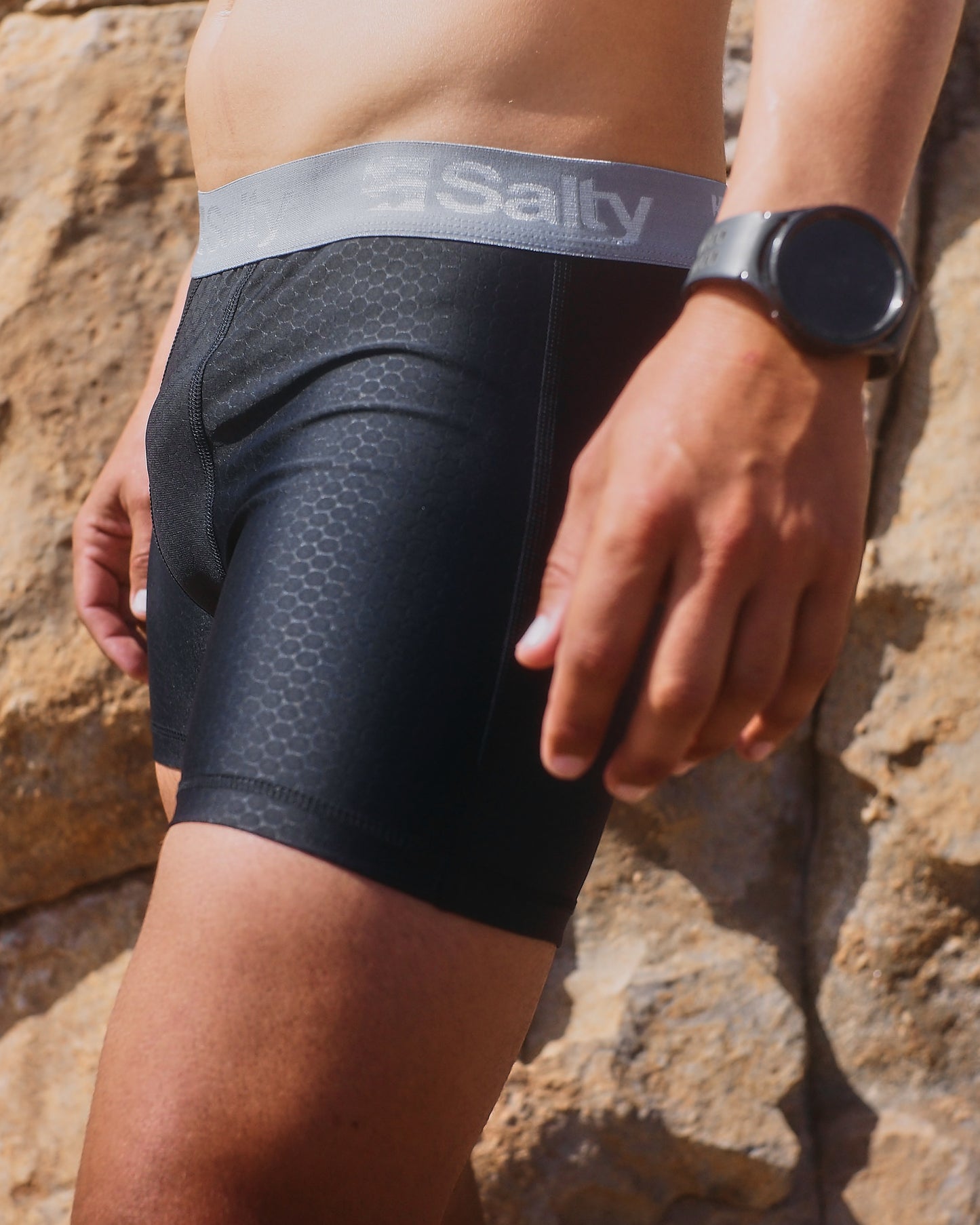 Salty Swimming Shorts Black/Grey