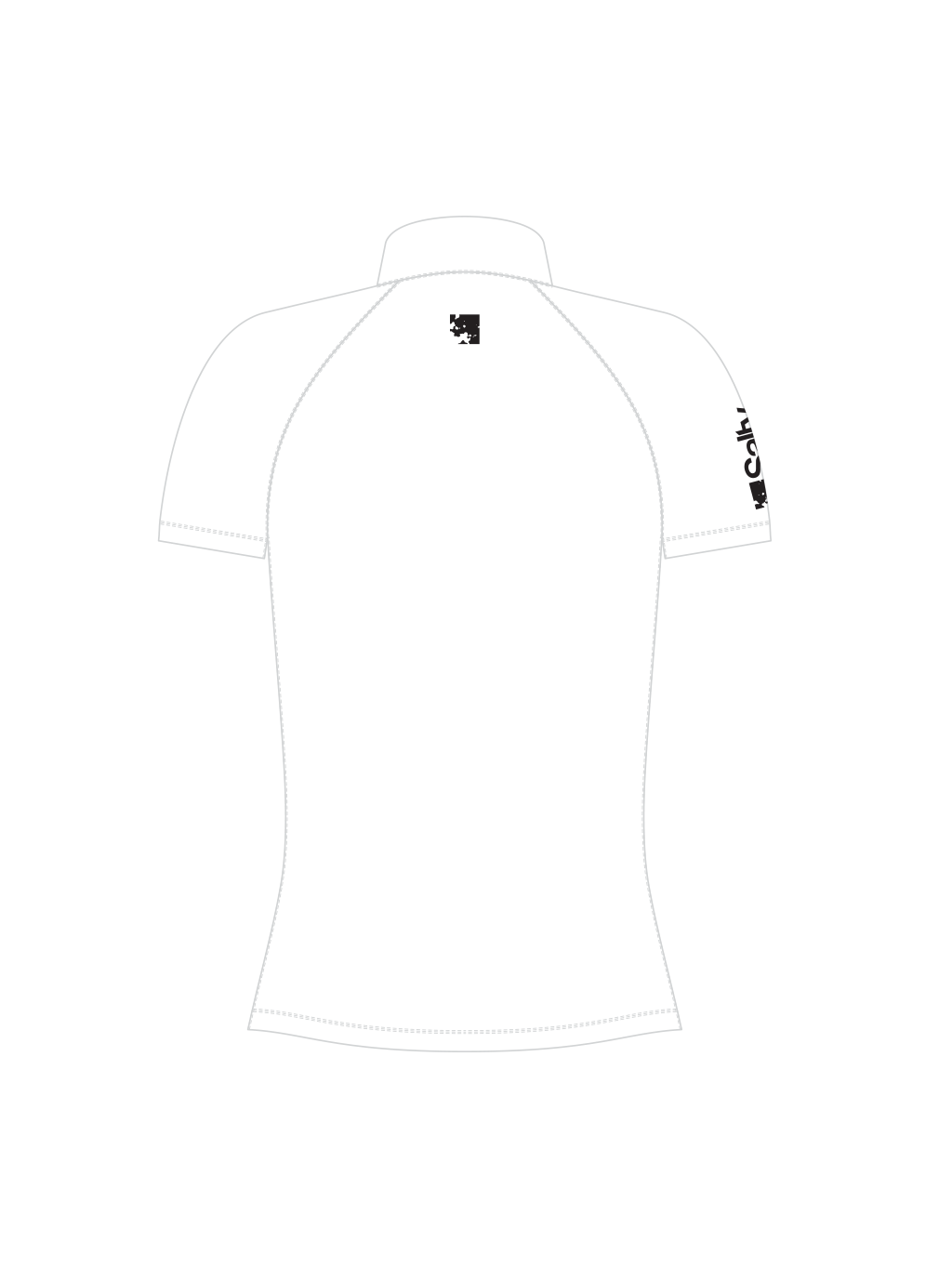 Rashguard Salty Woman Short White