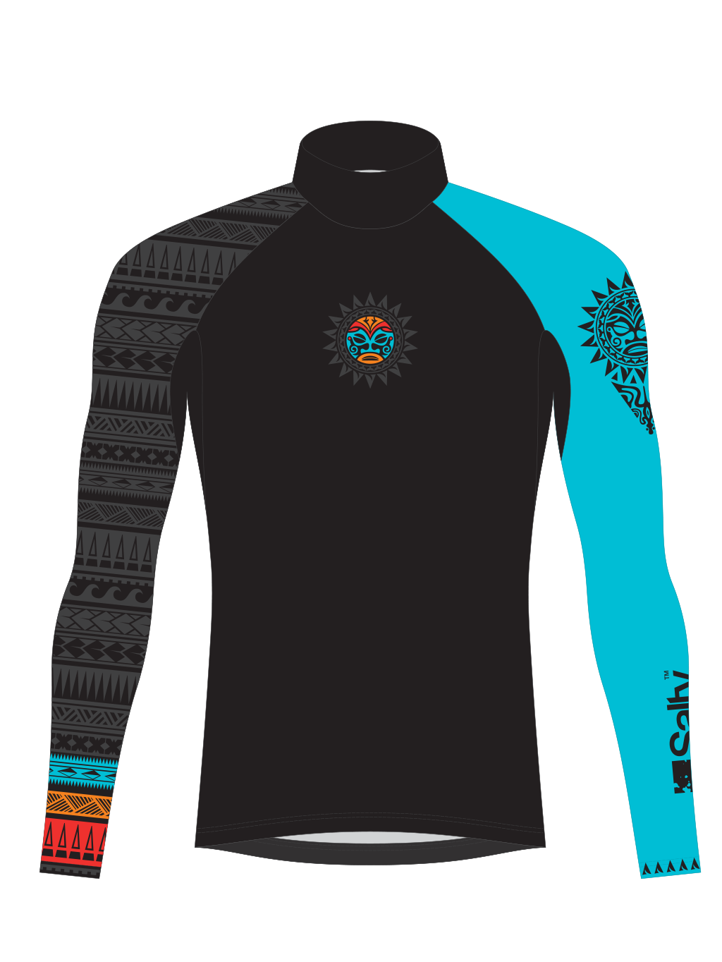 Rashguard Abstract_black ornament