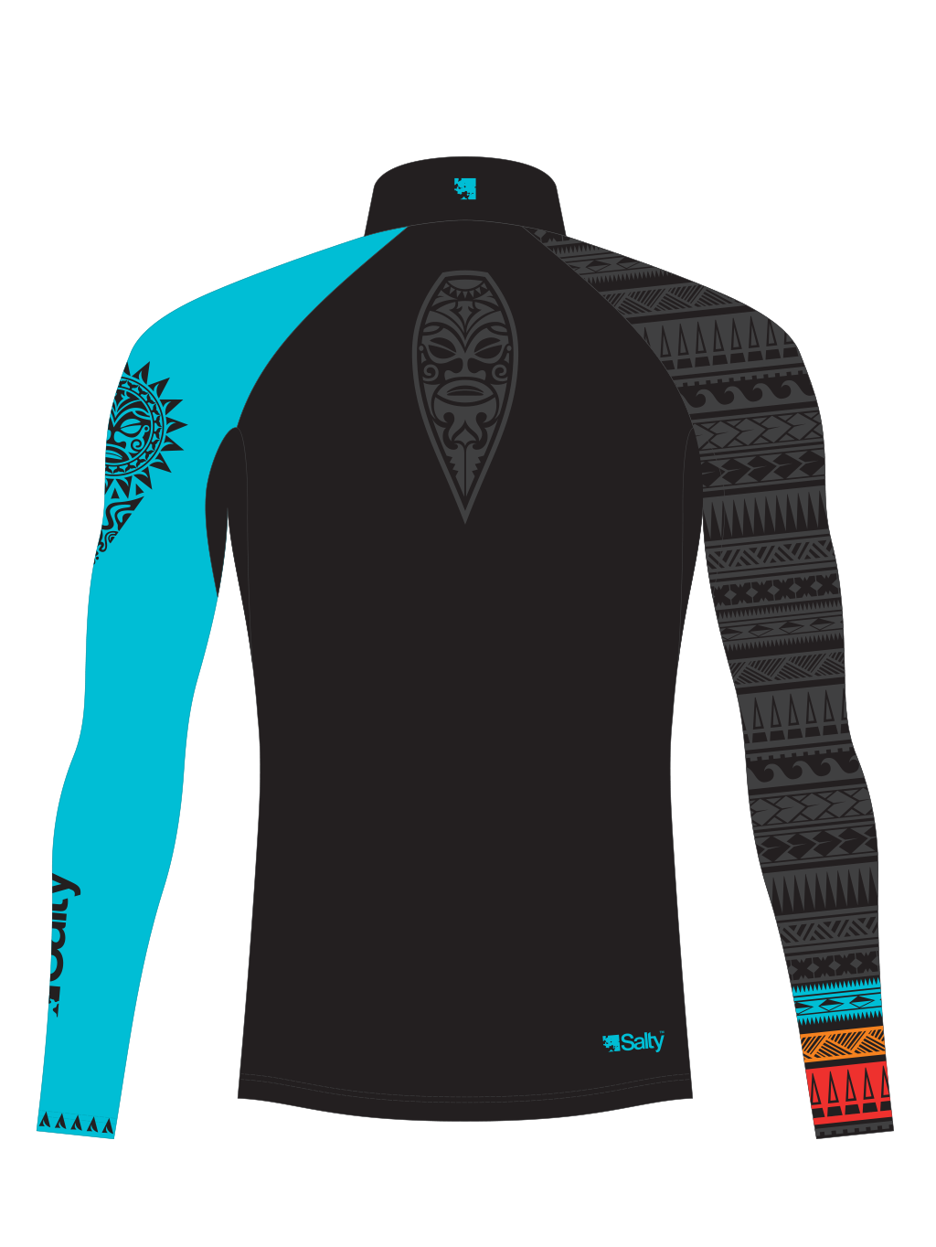 Rashguard Abstract_black ornament