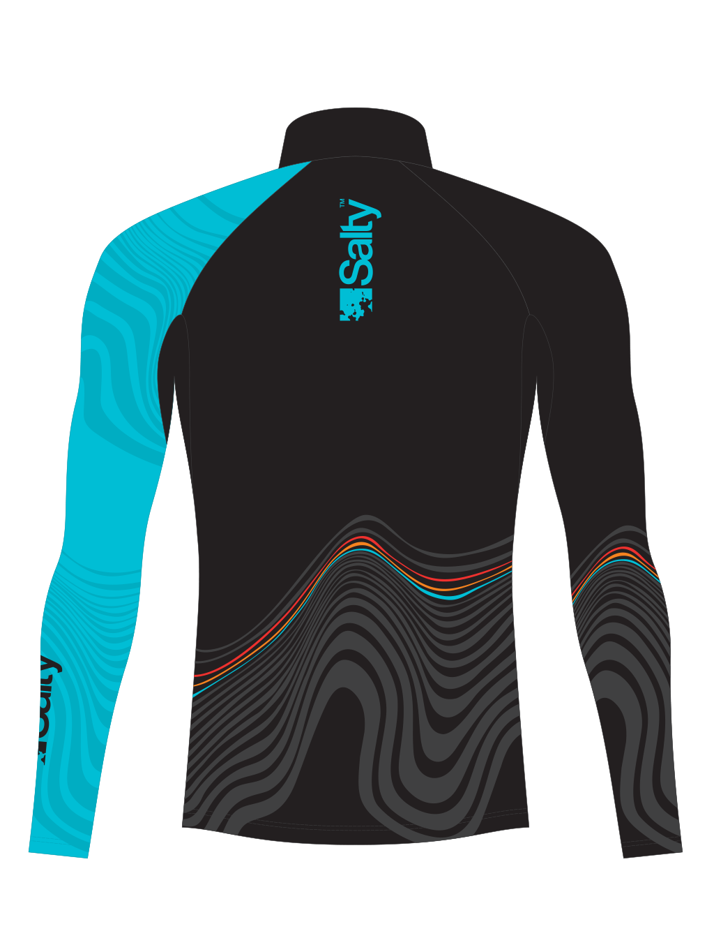 Rashguard Abstract_blue wave